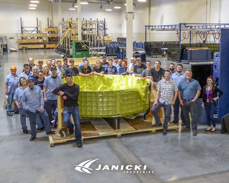 Whole team taking a picture
