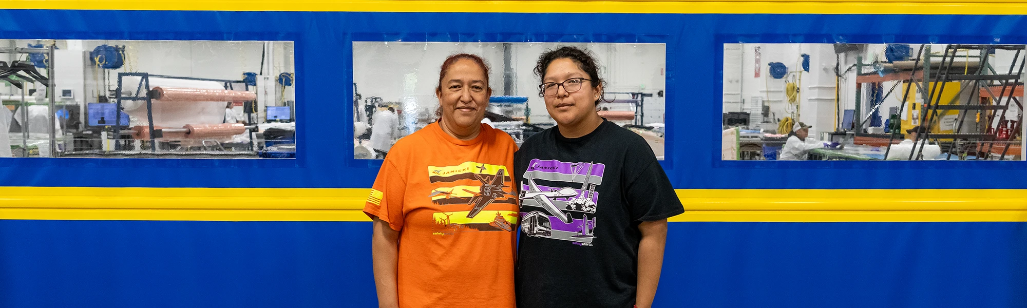 Ofelia and her daughter Melody stand in front of the CCA
