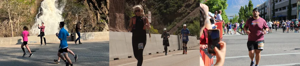 Employees running the Ogden Marathon