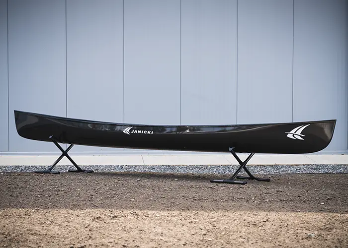 Canoe made by Janicki for Ski to Sea