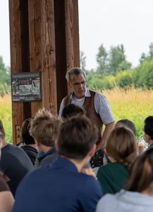Peter Janicki addressing the interns